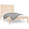 vidaXL Bed Frame | Natural | Solid Pine Wood | 90x200 cm | Minimalist