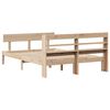 vidaXL Bed Frame without Mattress 150x200 cm King Size Solid Wood Pine