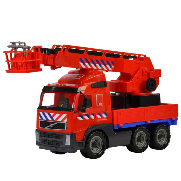 Polesie Toy Fire Truck Volvo Red