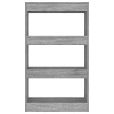 vidaXL Book Cabinet/Room Divider Grey Sonoma 60x30x103 cm Engineered Wood