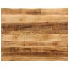 vidaXL Table Top Live Edge 90x80x2,5 cm Solid Wood Rough Mango