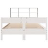vidaXL Bookcase Bed without Mattress White 120x200cm Solid Wood Pine