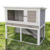 Kerbl Rodent House with Metal Bottom Lucky White 115x65x100 cm