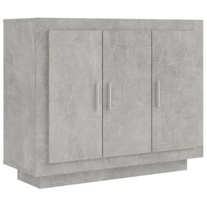 vidaXL Sideboard | Concrete grey | Engineered wood | 92 cm x 35 cm x 75 cm