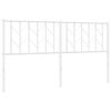 vidaXL Metal Headboard White 160 cm