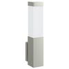 vidaXL Outdoor Wall Light Silver 10.5 x 6 x 35 cm Stainless steel