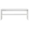 vidaXL TV Cabinet High Gloss White 100x40x40 cm Engineered Wood