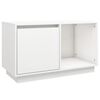vidaXL TV Cabinet White 74x35x44 cm Solid Wood Pine