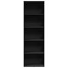 vidaXL Bookcase Black 60x30x189 cm Engineered Wood