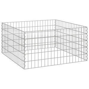 vidaXL Square Composter 100 x 100 x 50 cm Iron