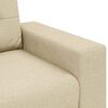 vidaXL Sofa Cream 160 x 80 x 82 cm Fabric