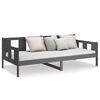 vidaXL Day Bed without Mattress Grey Solid Wood Pine 80x200 cm