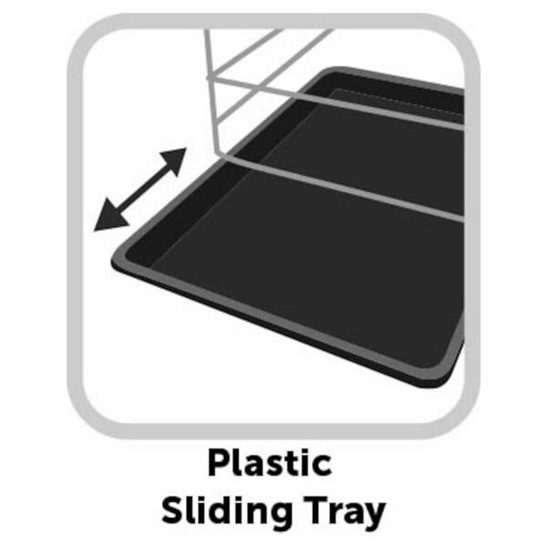 FLAMINGO Wire Cage with Sliding Door Nyo M 77x47x53.5 cm Black