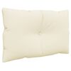 vidaXL Pallet Cushions 3 pcs Cream Fabric