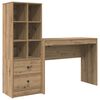 vidaXL Desk with Drawer 2 pcs Artisan Oak