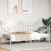 vidaXL Daybed Frame White 100 x 200 cm Steel