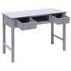 vidaXL Desk Grey 108x45x76 cm Solid Wood Paulownia