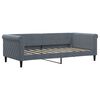 vidaXL Daybed with Trundle without Mattress Dark Grey 90x190 cm Single