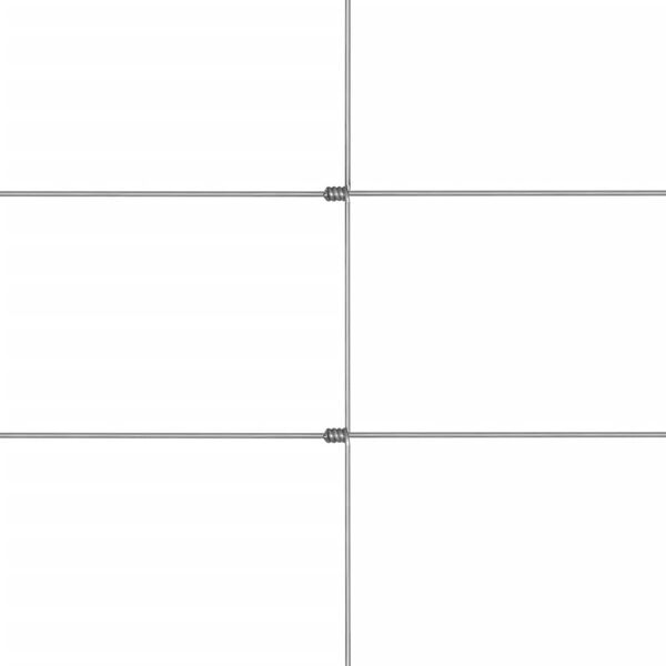 vidaXL Garden Fence Galvanised Steel 50x1.6 m Silver