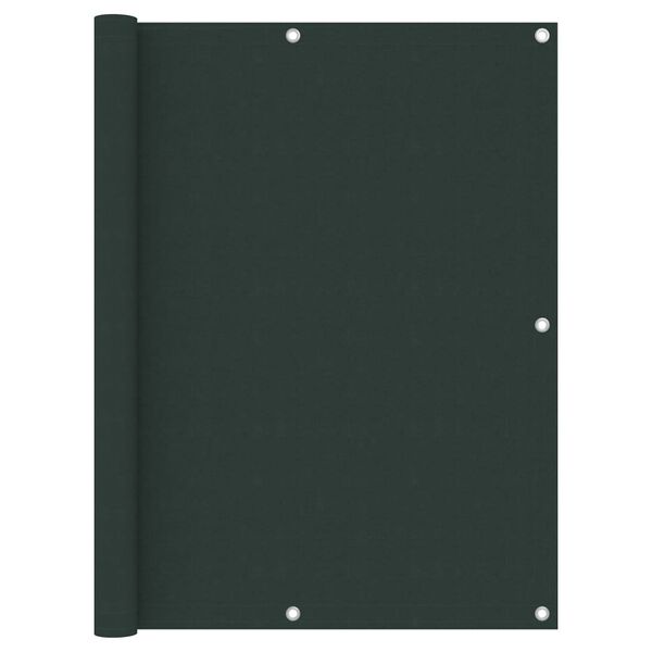vidaXL Balcony Screen Dark Green 120x600 cm Oxford Fabric