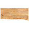 vidaXL Table Top Live Edge 80x30x2,5 cm Solid Wood Mango