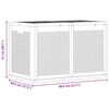 vidaXL Garden Storage Box Grey PP Rattan 180 L
