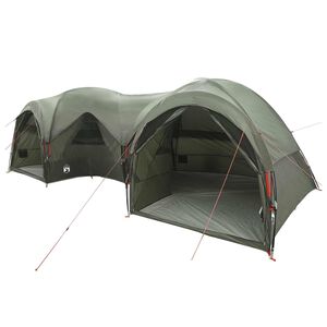 vidaXL Family Tent with Rainfly Water-resistant 5-Person Army Green