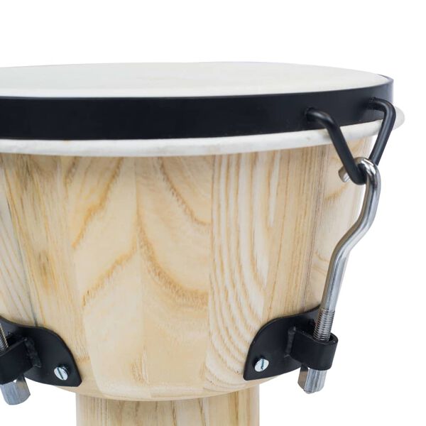 vidaXL Djembe Drum with Rod Tension 25 cm Goat Skin