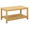 vidaXL Side Table Oil Natural 90 x 50 x 45 cm Solid Acacia Wood