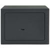 vidaXL Safe Box with Lock Dark grey 23 x 17 x 17 cm Steel