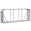 vidaXL Log Holder Light Grey 234x45x100 cm Galvanised Steel