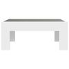 vidaXL Coffee Table with Infinity LED White 70x50x30 cm