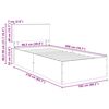vidaXL Bed Frame with Headboard White 100 x 200 cm Engineered Wood