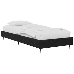 vidaXL Bed Frame Black Oak 80 x 200 cm Engineered Wood
