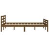 vidaXL Bed Frame without Mattress Honey Brown Solid Wood 140x190 cm