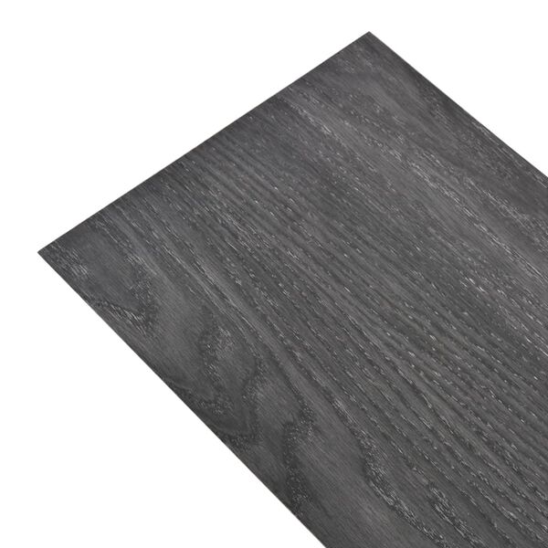 vidaXL Non Self-adhesive PVC Flooring Planks 5.26 m² 2 mm Black and White