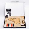 MiMi Innovations Wooden World Map Wall Decoration Exclusive Oak 130x78 cm