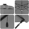 vidaXL Roma Parasol Anthracite 286 x 285 x 270 cm