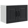 vidaXL Kitchen Cabinet 2 pcs Black 60 x 31 x 40 cm Engineered Wood
