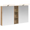 vidaXL Bathroom Cabinet Set 3 pcs Artisan Oak 120 x 14.5 x 70 cm