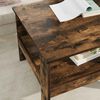 vidaXL Coffee Table Smoked Oak 57 x 55 x 45 cm Engineered Wood