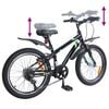 vidaXL Kids Bike 20'' 6-Speed for 6-11 Years Old Black
