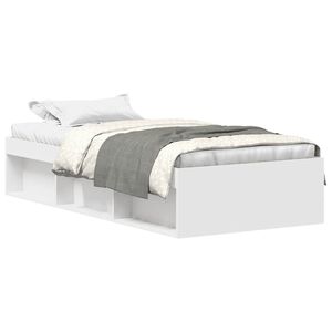 vidaXL Bed Frame without Mattress White 90x200 cm