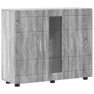vidaXL Wooden Cabinet Grey Sonoma 88.5 x 30.5 x 73 cm Engineered Wood