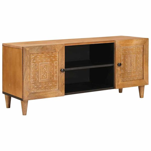 vidaXL TV Units Light Brown 105 x 33 x 46 cm Solid Mango Wood
