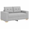 vidaXL Sofa Cloud Grey 160 x 80 x 82 cm Fabric