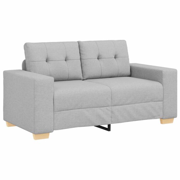vidaXL Sofa Cloud Grey 160 x 80 x 82 cm Fabric