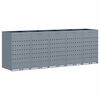 vidaXL Wheelie Bin Storage for 5 Bins Light Grey 340 x 77.5 x 121.5 cm