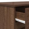 vidaXL Desk with Drawer Brown oak 140 x 49 x 76 cm Engineered wood