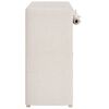 vidaXL Shoe Cabinet with Cover White 79x40x80 cm Fabric